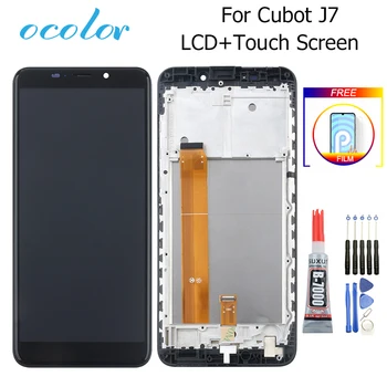 

ocolor For Cubot J7 LCD Display And Touch Screen Digitizer Assembly Replacement With Frame +Tools +Glue +Film 5.7'' For Cubot J7