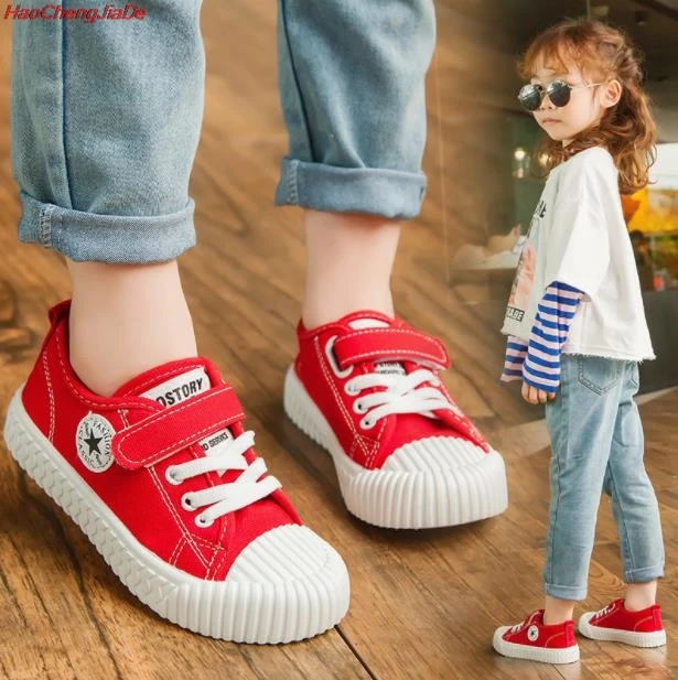 Autumn children low-top candy colors canvas shoes mother-child fashion comfortable small white shoes soft sole canvas
