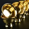 Pure Copper Drinking Bowl Brass Small Auspicious Tibetan Holy Creative Water Cup Golden Buddhist Tea Bowl Home's Gift Decorative 3
