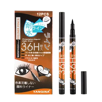 

YANQINA Brown Eyeliner Pencil Waterproof Liquid Makeup Cosmetics Eye Liner Pen Eyes Make up Beauty Fast-dry Color Eyeliners 1Pcs