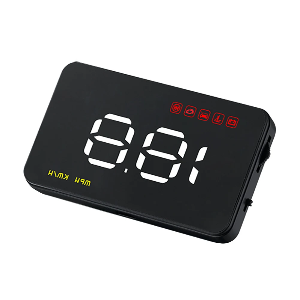 

A100 ABS Warning Universal Multifunction OBD2 Electronic Clear HUD Head Up Display Projector Speedometer Car Overspeed Alarm