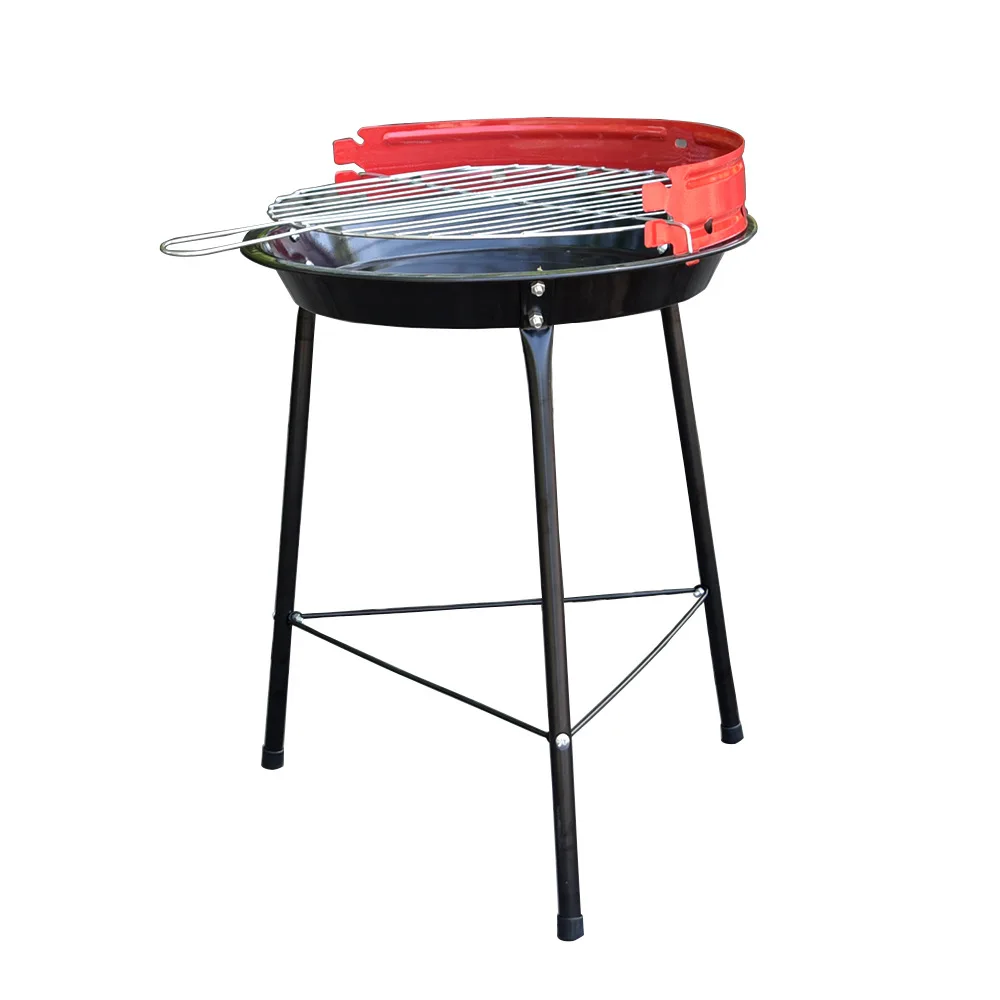 Mini BBQ Grill Korean Portable Charcoal Lightweight Barbecue Home Outdoor Oven Plate Roasting Cooker Meat Tools | Дом и сад