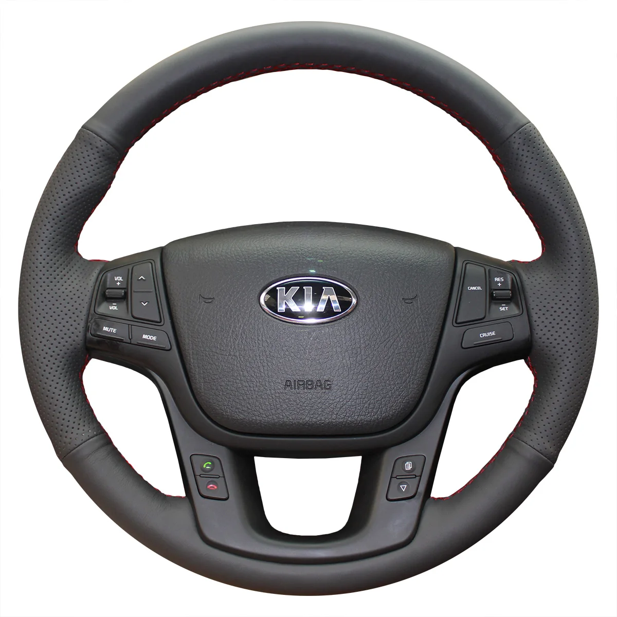 Ponsny Artificial Leather Car Steering Covers Case For Kia Sorento 2009