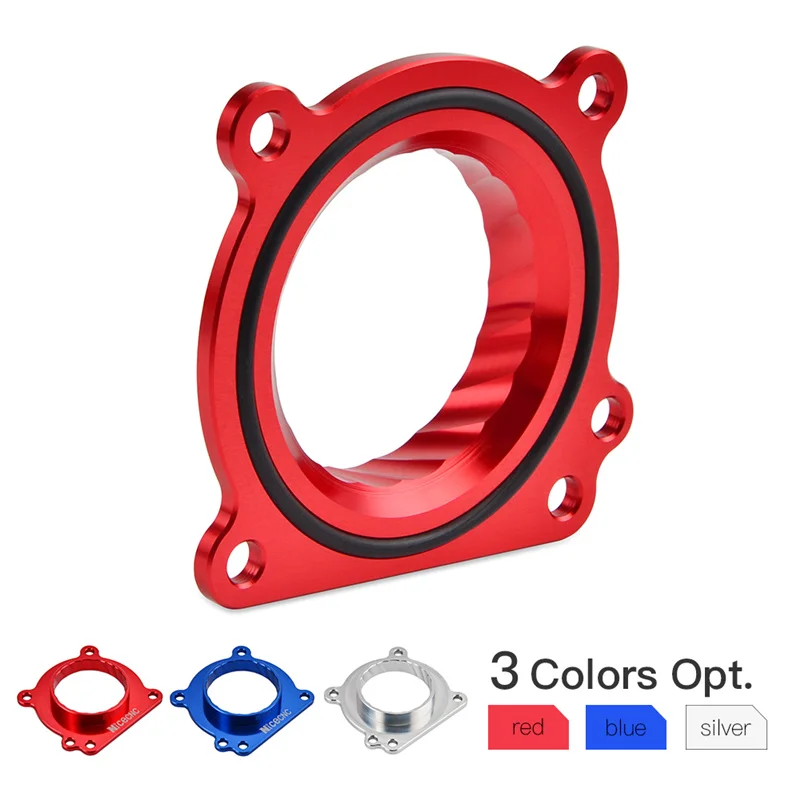 Billet 2005-2010 Ford Mustang 4.0L V6 High Red Performance Throttle Body Spacer
