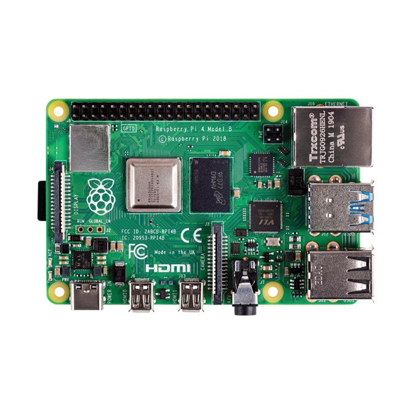 Raspberry Pi 4 Модель B 1G/2G/4G комплект+ 5V 3A адаптер питания+ Al чехол+ HMDI кабель+ радиатор+ 32G sd-карта
