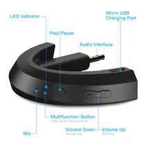 Aoogoor QC25 Bluetooth Adapter Wireless Receiver For Bose QuietComfort QC 15 Soundture 2 Headphones Support IOS And Android