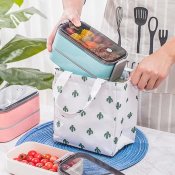

Double-Layer Bento Leakproof Lunch Containers for Adults and Kids Microwave Safe and BPA-Free Lunch Box