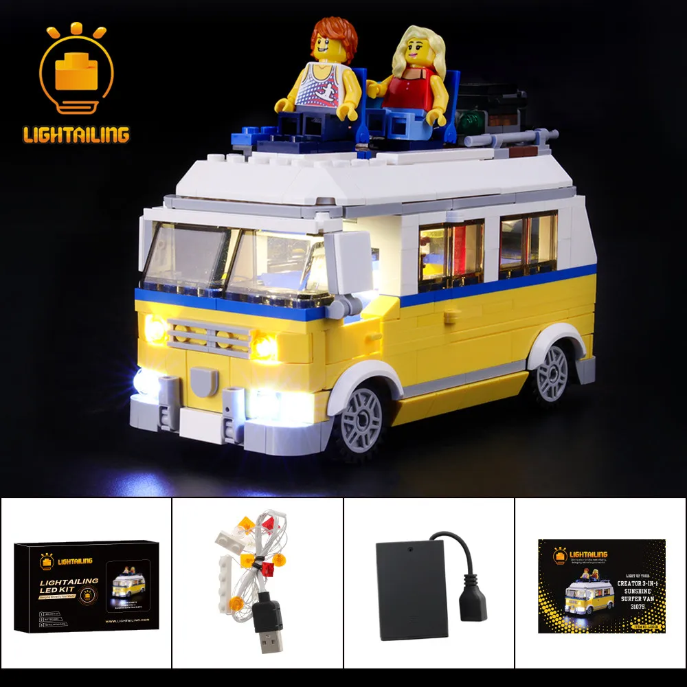 

LIGHTAILING LED Light Kit For Creator Sunshine Surfer Van Lighting Set Compatible With 31079 (NOT Include The Model)