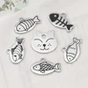 Stainless Steel Personalized Cat Tag Custom Cats Kitten ID Tag Engraved Cat Collar Pendant Necklace Pet Accessories Fish Shape 3