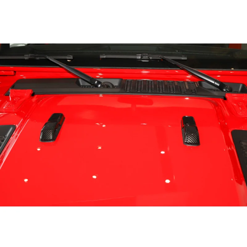 Углеродное волокно передняя отделка капота ABS для Jeep Wrangler JL- наклейка панель
