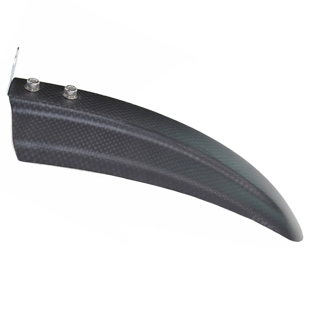 2 цвета горный велосипед щиток из углеродного волокна спереди и сзади ультра легкий для 26/27. 5/29 дюймов MTB дождь крыло стеклоочистителя - Цвет: front dark