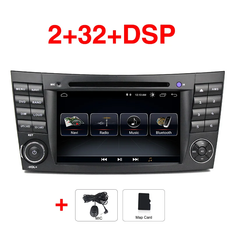 Android 8,0 автомобильный dvd Мультимедиа gps для Mercedes Benz E-class W211 E200 E220 E300 W463 CLS W219 gps Navi BT RDS CAN шина dvd-плеер - Цвет: Car dvd