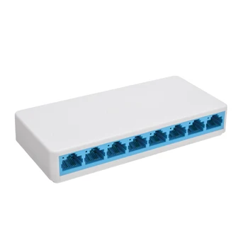 

8 Ports Fast Ethernet 10/100Mbps Ethernet Network Switch Desktop Laptop LAN Hub for Home Network Notebook Desktop