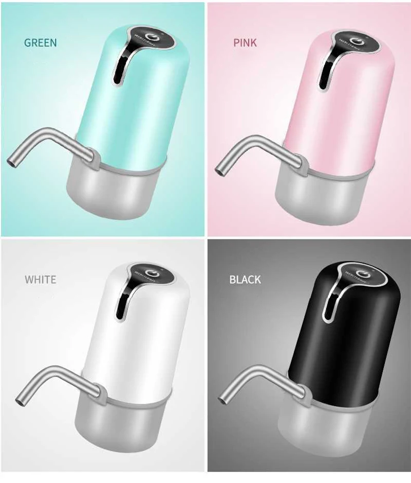 Домашний насос-бутылка для воды, usb зарядка, автоматический насос для питьевой воды, портативный Электрический диспенсер для воды, переключатель бутылки для воды для USB