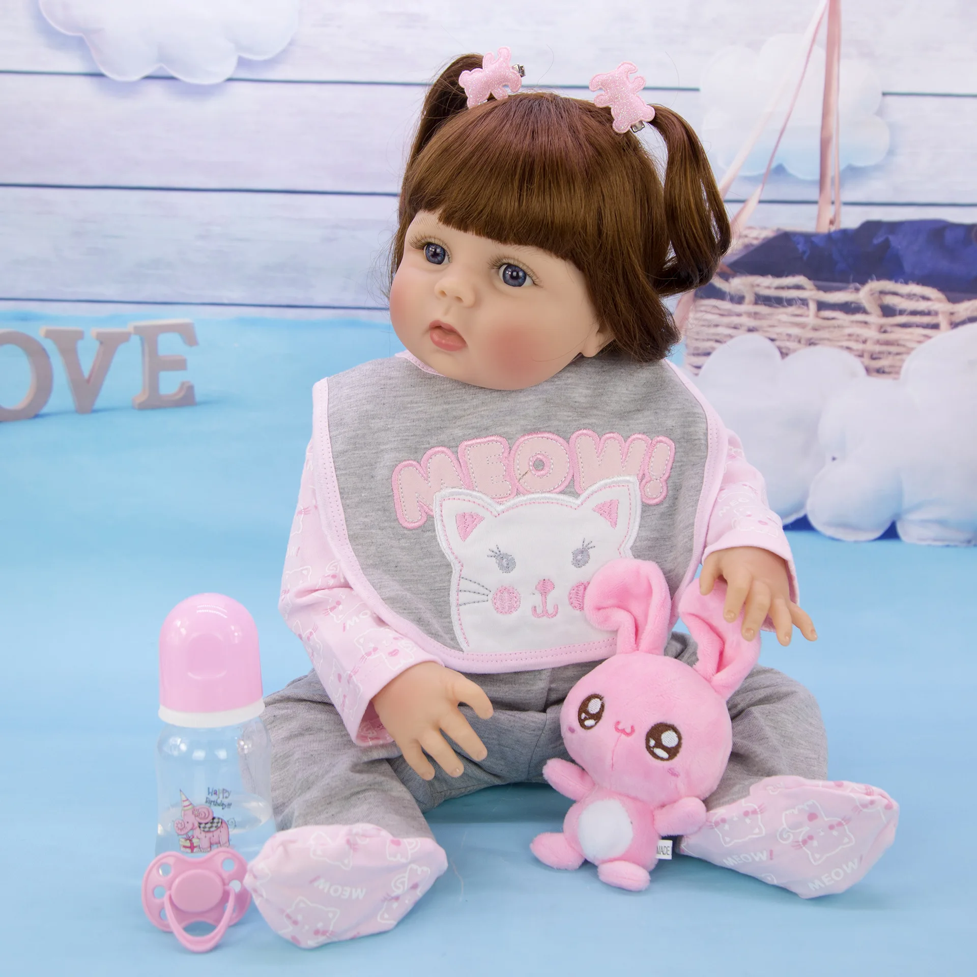 57 см Reborn Baby кукла все силиконовые тело в загара кожи реалистичный Новорожденный ребенок девочка кукла для продажи ребенок подарок на день рождения может ванну