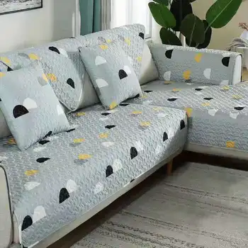 

Nordic Printed Sofa Covers For Living Room Cotton Non-slip Couch Cover Four Seasons Universal Sofa Towel 1-3 Seat Case For Sofa
