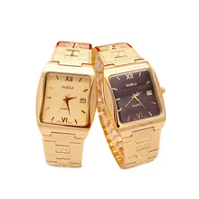 

INS Fashion Watch Square Sand Gold Watch Couple Quartz Waterproof Temperament Watch Neutral Watch Watches for Men and Women