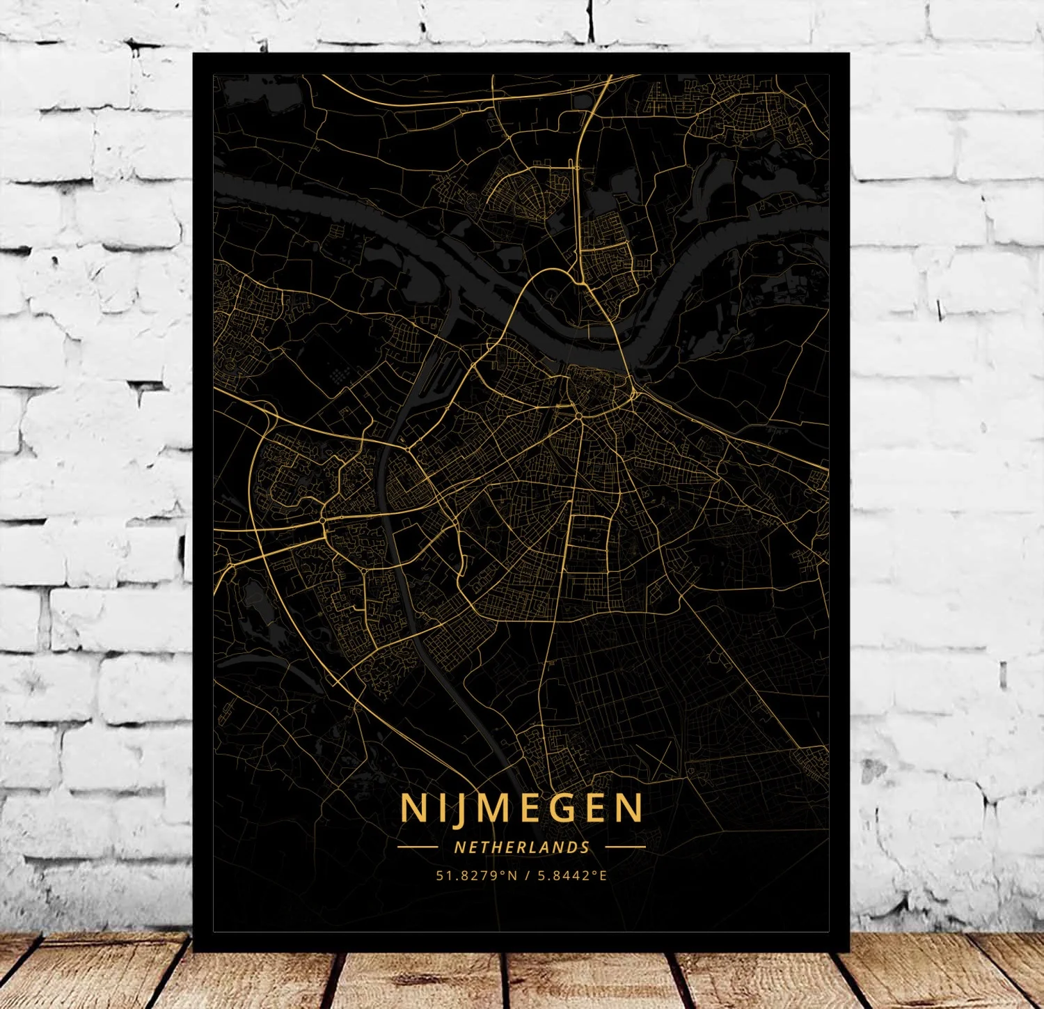 Alkmaar Almere Amersfoort, схипстерский постер Arnhem Breda Delft Deventer Dordrecht Eindhoven Enschede netherland - Цвет: Nijmegen