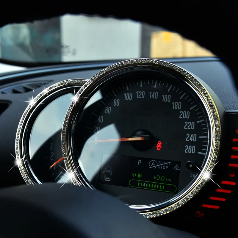 Для MINI Cooper S F54F55F56 F57 F60 декоративное кольцо для приборной панели автомобиля комбинированный счетчик наклейка модификации аксессуары для украшения