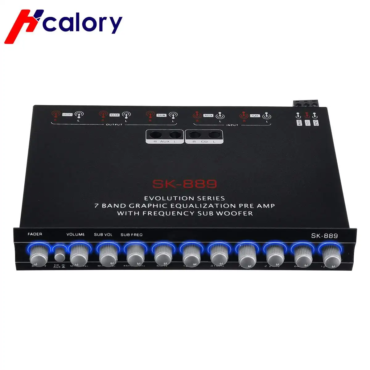 SK-889 автомобильный домашний аудиоусилитель мощности HIFI 7-канальный 12 В