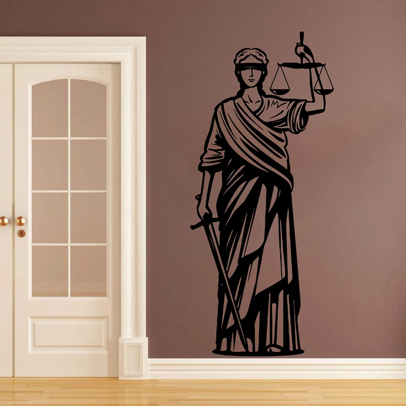  Themis Greek Goddess of Justice Wall Sticker Bedroom Living Room Themis God Justic Wall Decal Vinyl Decor (1)