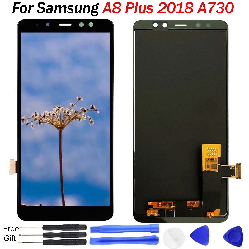 

LCD For Samsung Galaxy A8 Plus 2018 LCD Display Touch Screen Digitizer A730 A730F A730F/DS A730X For Samsung A8+ Plus 2018 LCD