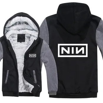 

Nin Nine Inch Nails Hoodies Men Fashion Coat Pullover Wool Liner Jacket Nin Nine Inch Nails Sweatshirts Hoody