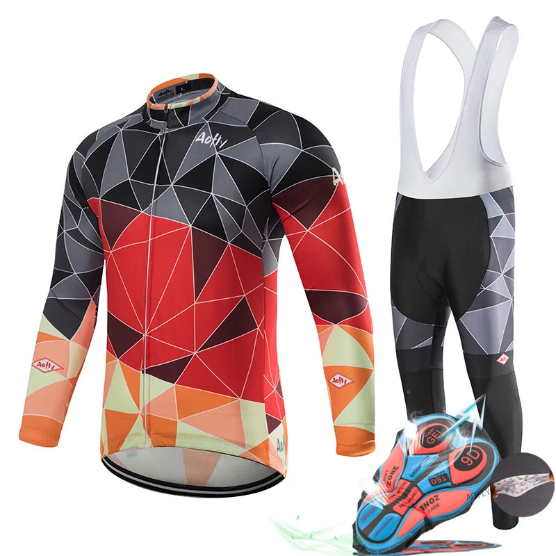 Aofly велокофты Весна/Осень Одежда для велоспорта Ropa Ciclismo мужские длинные дышащие майки PRO TEAM тренировочные майки