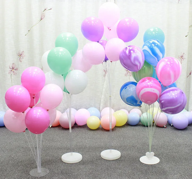 Balloons Column Base Fixed Holder With Cup Table Floating Stand For Wedding And Birthday Party Supplies Decoration Ballon