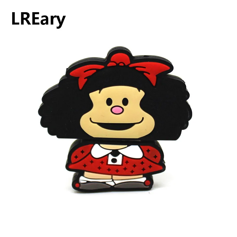 

Lovely cartoon USB Flash Drive Mafalda Pen Drive 128GB Pendrive 64GB Flash Card 4GB 8GB 16GB 32GB memoria stick cle