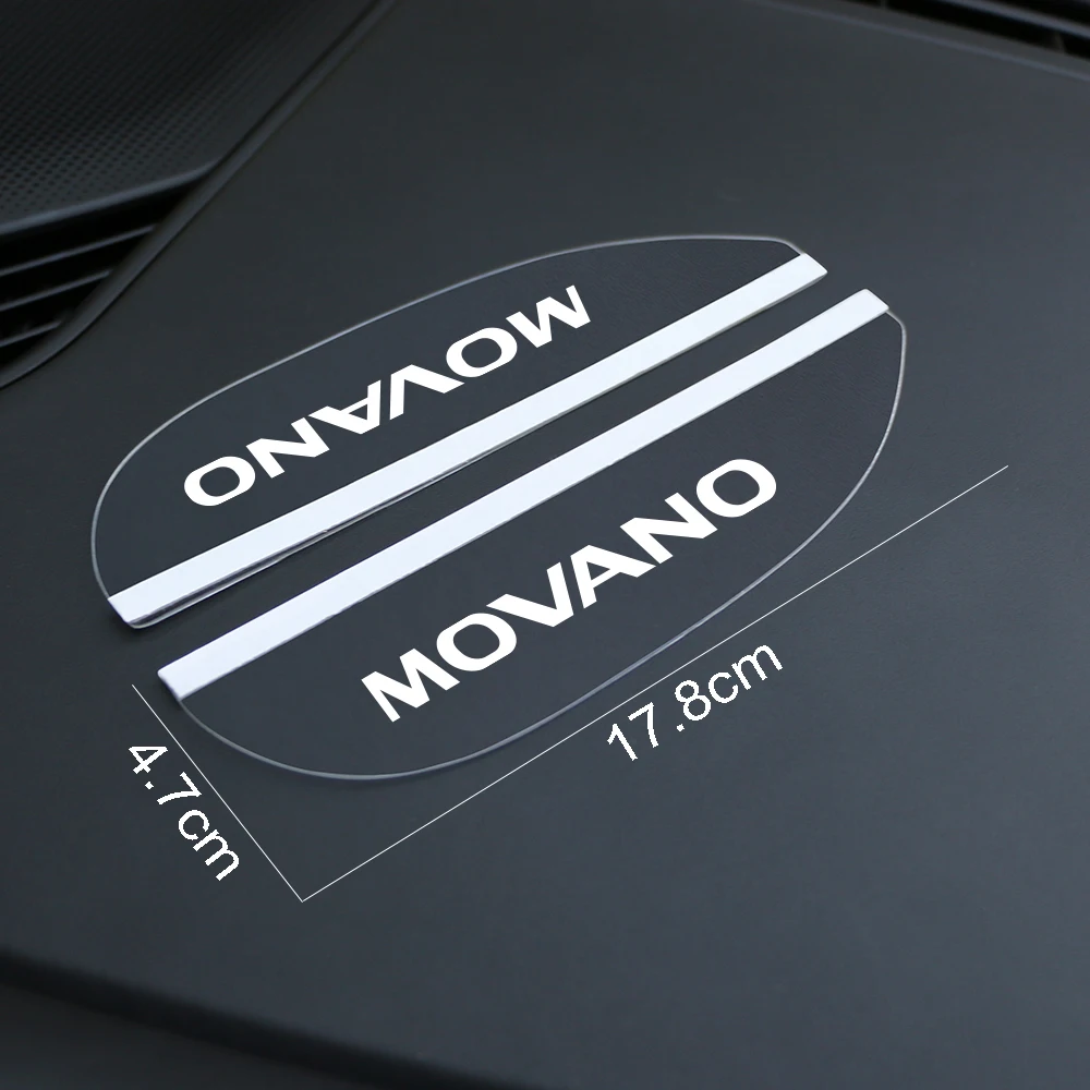 자동차 백미러 레인 아이브로우 커버 레인 바이저 스티커, Opel Vauxhall Agila Antara Movano Vivaro VXR8 용 자동차 액세서리, 2 개