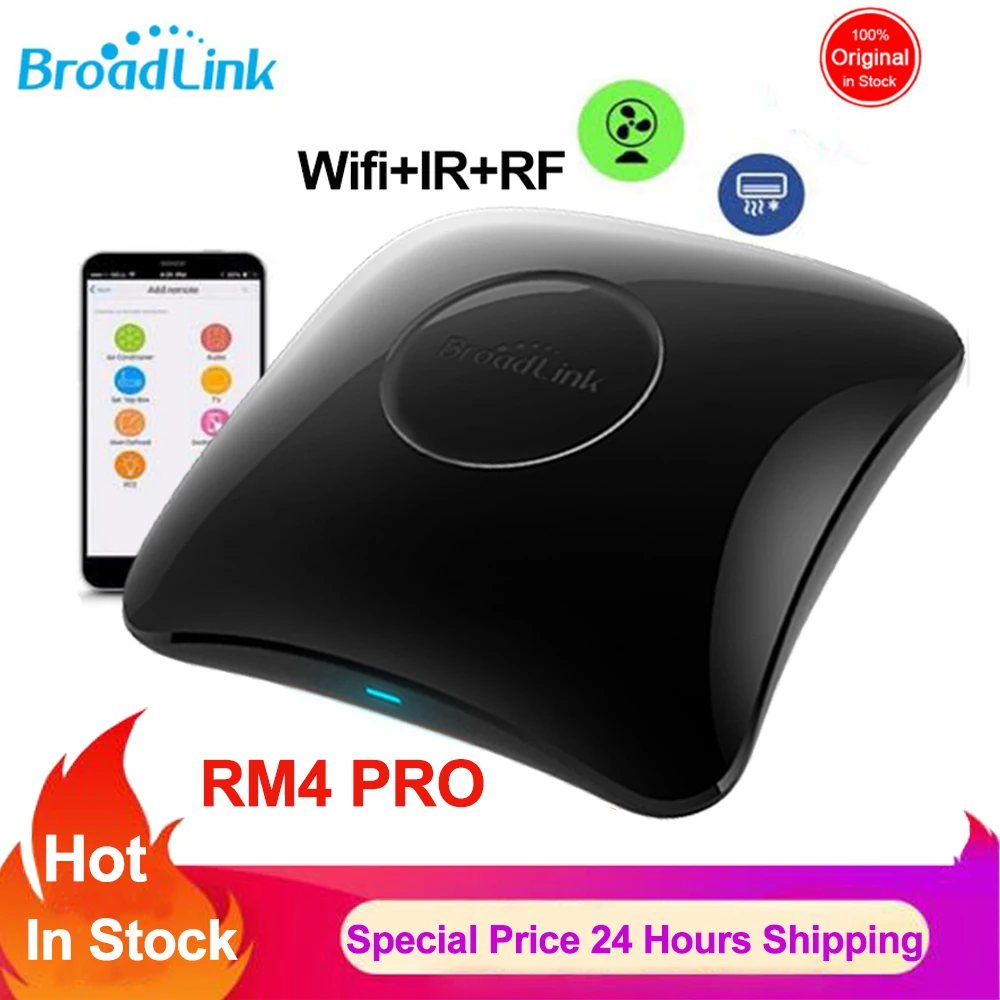 Hot Sale Products! Broadlink RM4 PRO WIFI IR RF Wireless Universal Remote Controller Smart Home Automation IOT Works with Alexa Google Home IFTTT