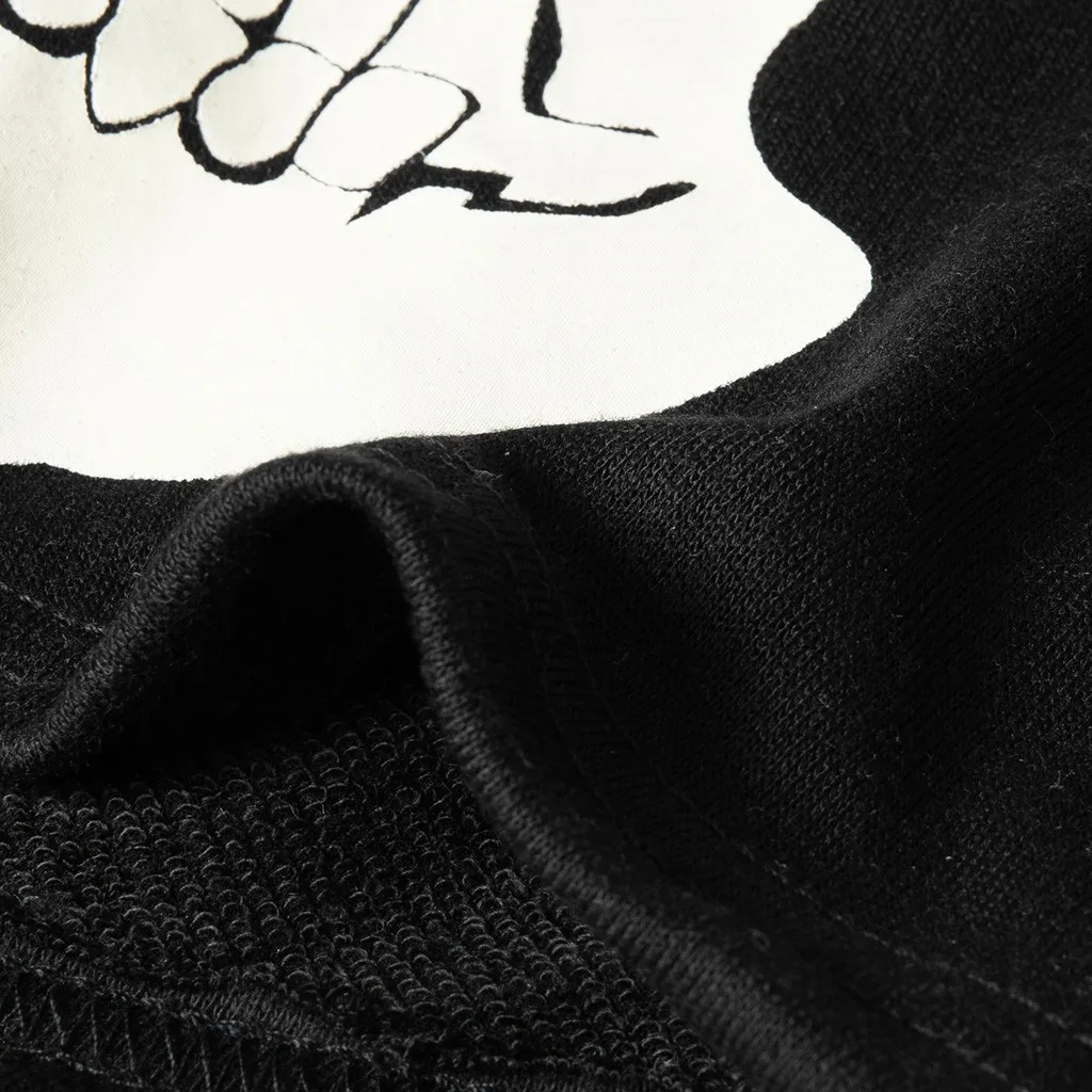Sudadera mujer панк Готическая Толстовка Женская Череп Сращивание маска пуловер толстовки с капюшоном длинный рукав Толстовка harajuku poleron