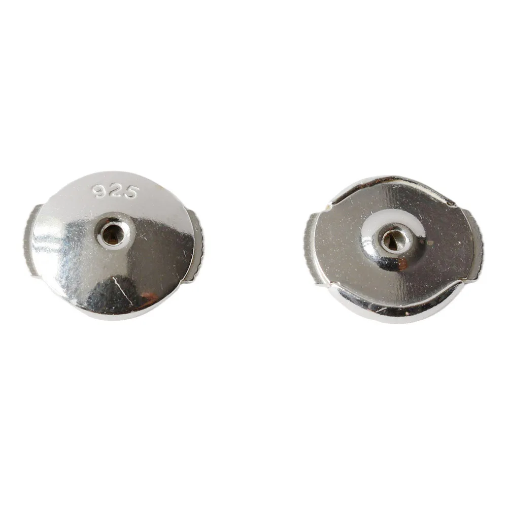 Solid925SterlingSilverLockingEarringBacksSafetySecureHypoallergenicSilverEarring