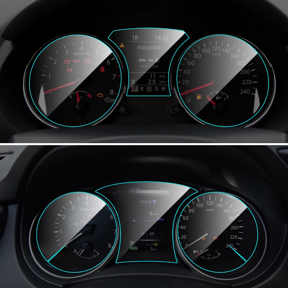 

Car Instrument Panel Screen Protector TPU Film for Nissan Qashqai Auto Interior Dashboard Membrane Protective Film Car Access