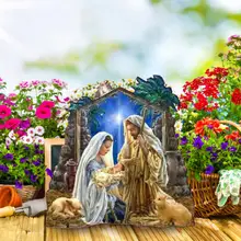 

Nativity Craft Cute Lightweight Polished The Birth of Jesus Ornament for Home Miniature Nativity Nativity Ornament