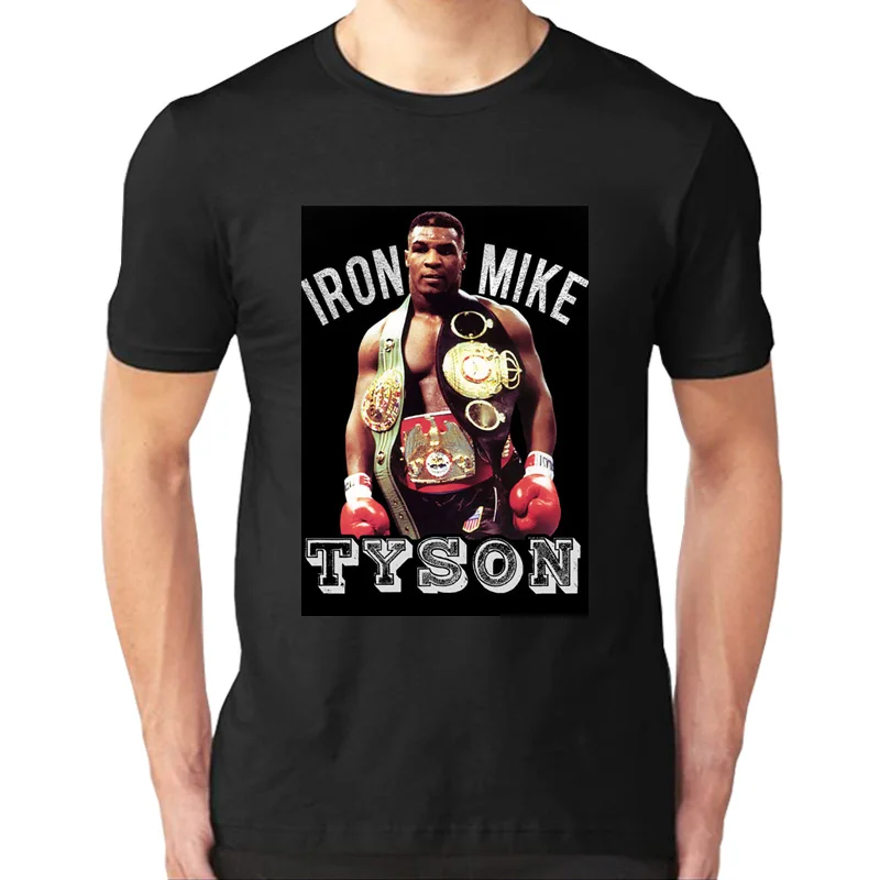 Футболка Iron Mike Tyson мужская с коротким рукавом и круглым вырезом | Мужская одежда