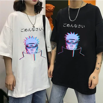 

Men's Tshirt Unisex Naruto Pain Uchiha Madara Cool Short Sleeve T Shirt Japanese Anime Funny Printed Harajuku Streetwear T-shirt