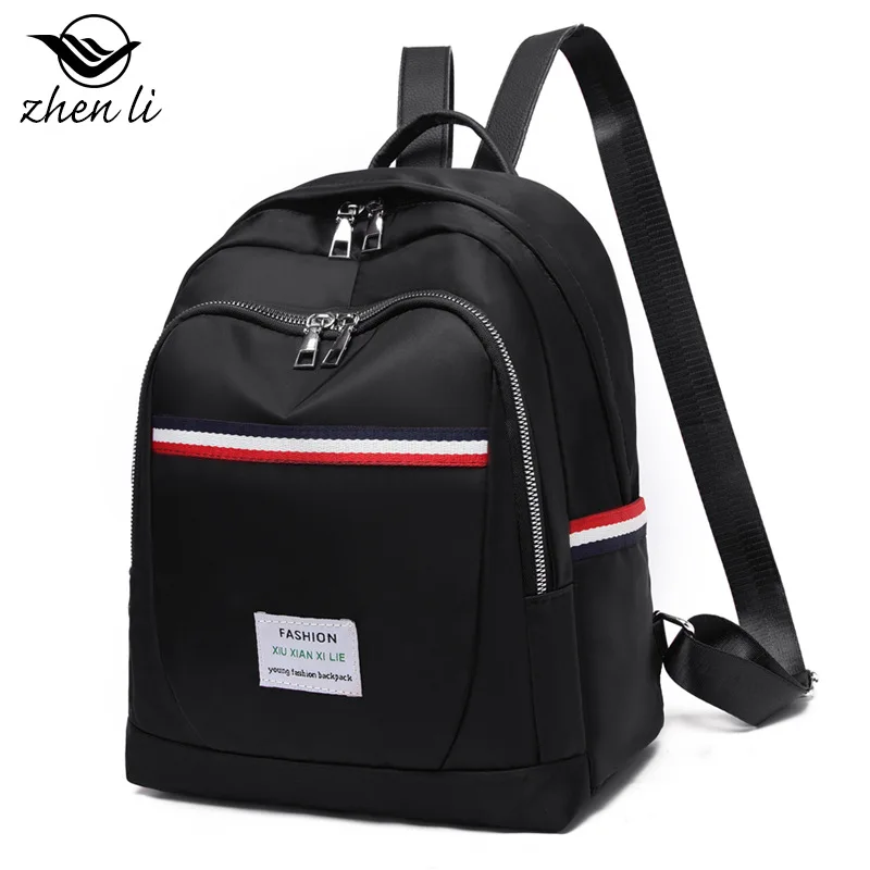 

Zhenli 2019 Backpack Women's New Style Oxford Cloth Soft Surface Retro Small Backpack