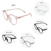 Новинка, круглые женские очки, анти-Радиационная оправа для очков, прозрачная Ретро винтажная оправа для очков, Женская оправа для очков