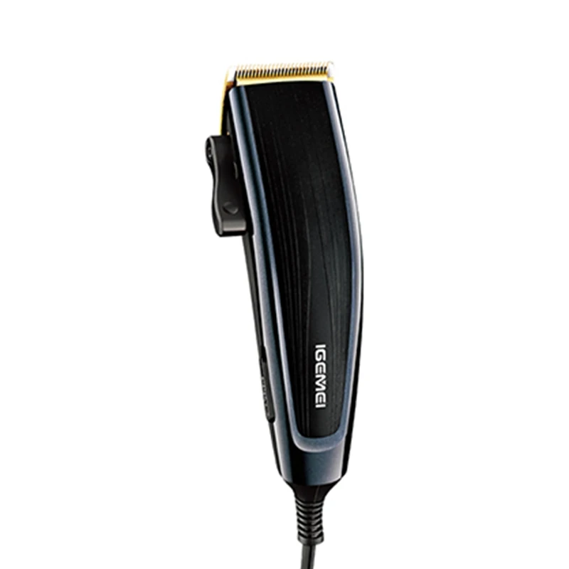 Титановое лезвие машинка для стрижки волос профессиональная машинка для стрижки волос регулируемая машинка для стрижки волос стрижка с 10 насадками гребни+ сумочка-несессер парикмахера