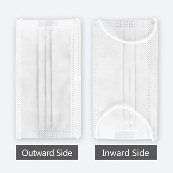 

white face Mask dust protection Masks Disposable Face Masks Elastic Ear Loop Disposable Dust Filter Safety Mask Anti-Dust