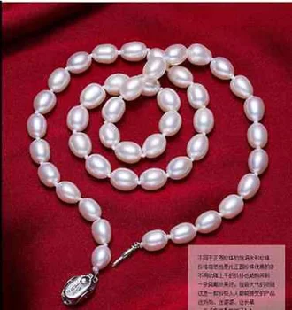 

classic 8-9mm south sea white baroque pearl necklace 18inch 925s
