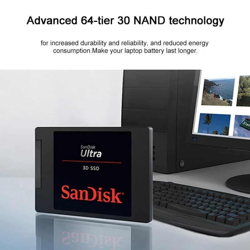 Sandisk ультра 3D Внутренний твердотельный накопитель 560 МБ/с. SATA III SSD 250 ГБ 500 1 ТБ HDD жесткий диск для ноутбука