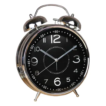 

8 Inches Alarm Clock Retro Watch Table Metal Ringing Bell Digital Table Alarm Clocks Living Room Bedroom Home Decor clock alarm