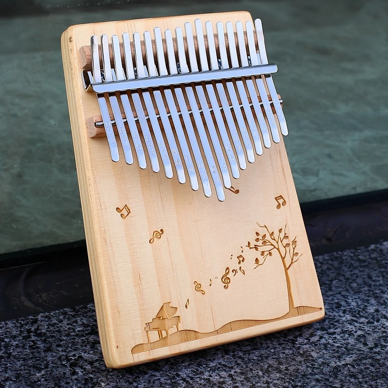 KERUS Kalimba большой палец фортепиано 17 клавиш с красного дерева портативный Mbira палец пианино подарки для детей и фортепиано начинающих профессиональный - Цвет: NO-27