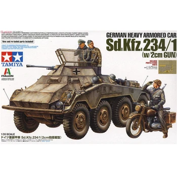 

Tamiya 37019 Assembled Model 1/35 Scale Germany Heavy Armored Vehicle Toys Car For Children And Adults Sd.Kfz.234/1 37019