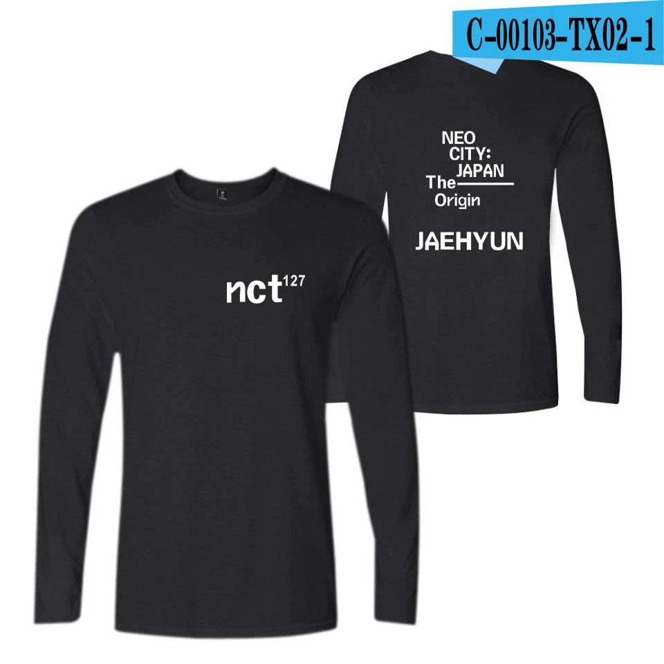 Высокое качество NCT 127 футболка Женская Хлопок модная хип-хоп футболка женская эксклюзивная Harajuku футболка с длинным рукавом Женская 4XL - Цвет: 9