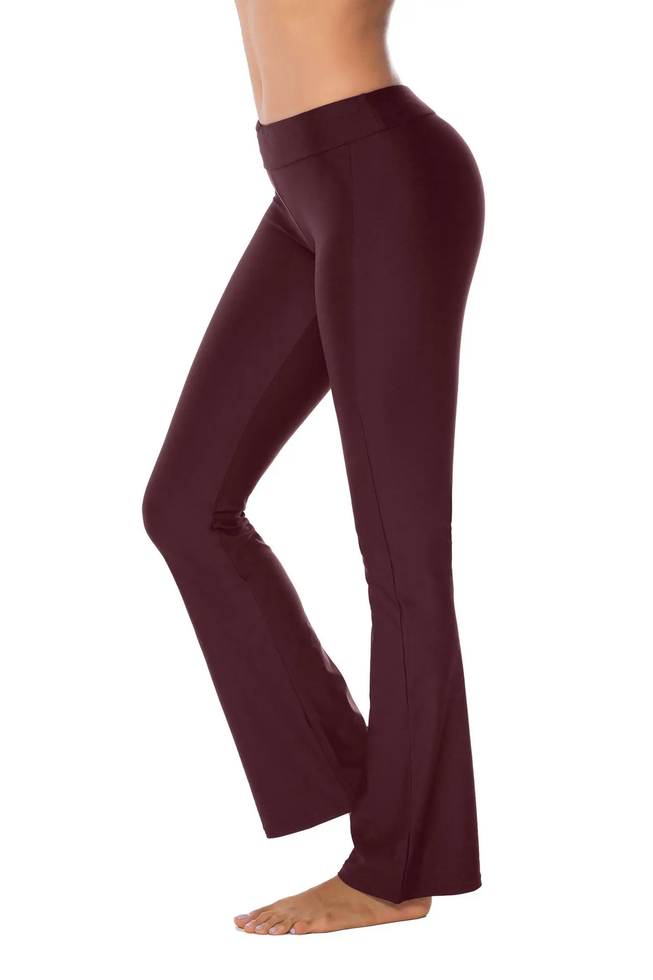 red yoga pants Эластичные бедра штаны для йоги невидимый внутренний пояс спортивная одежда танец Йога Бесшовные Леггинсы для женщин Полная длина эластичная талия тренажерный зал XL - Цвет: red yoga pants