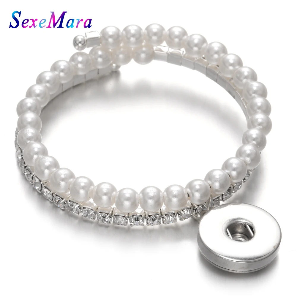 Новые ювелирные изделия с застежкой 18 мм браслет кнопкой регулируемый